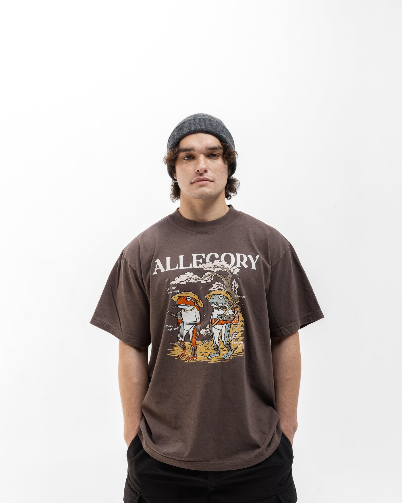 Let's Go For A Walk Tee / Slice of Life / Forest Brown