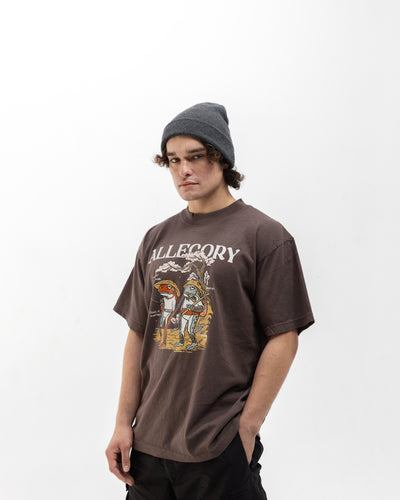 Let's Go For A Walk Tee / Slice of Life / Forest Brown