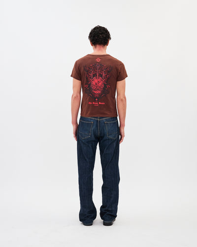 Seven Bowls Heritage Tee / Washed Coffee