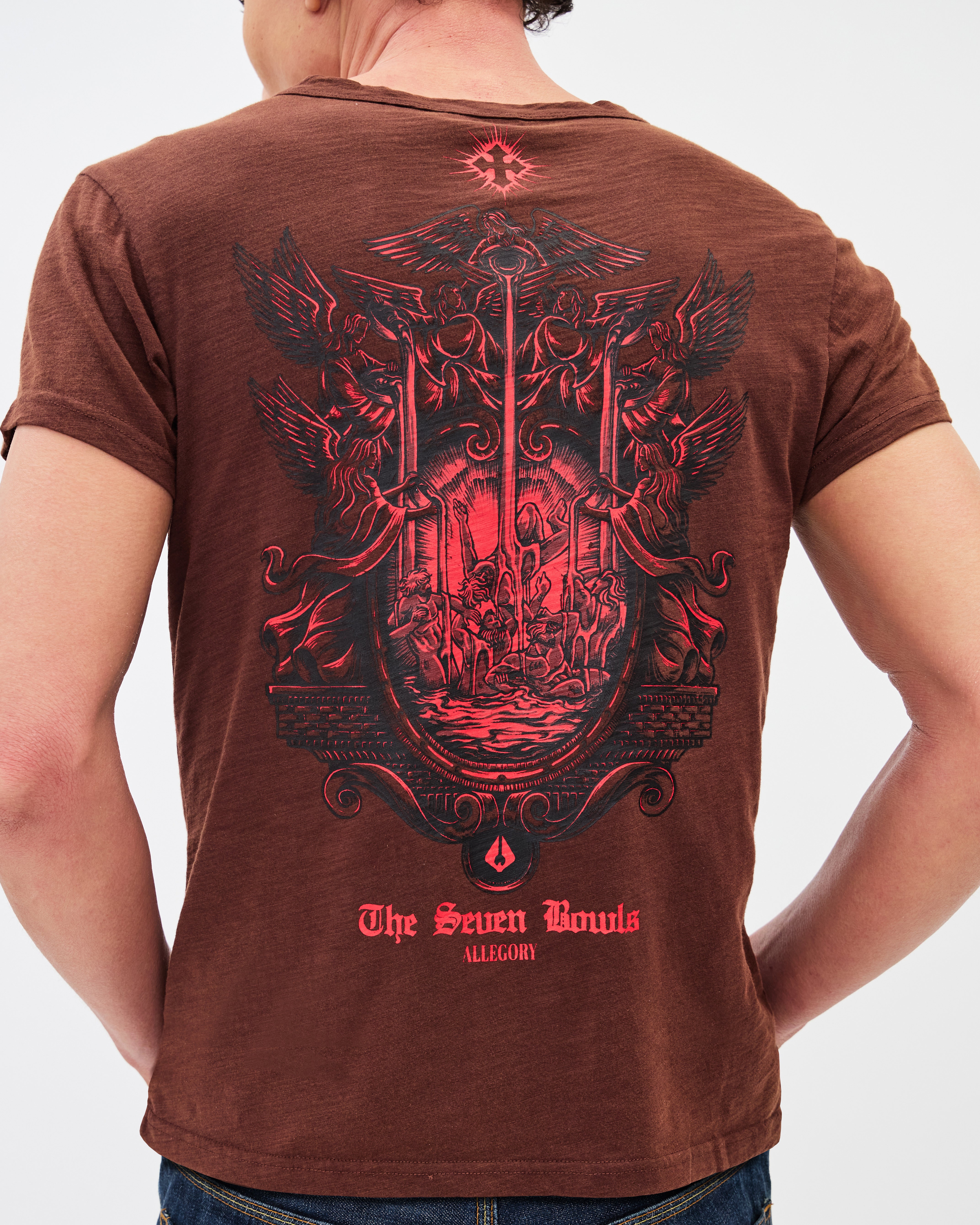 Seven Bowls Classic Tee / Washed Coffee-7