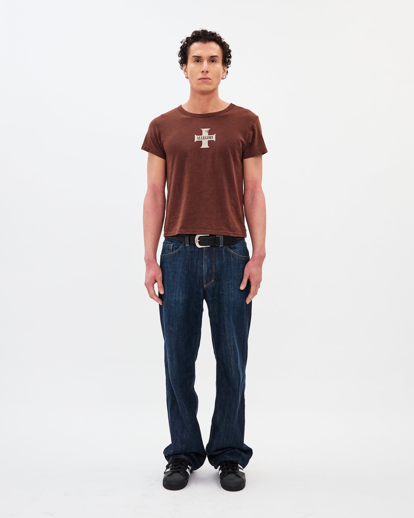 The Cross Heritage Tee / Washed Coffee