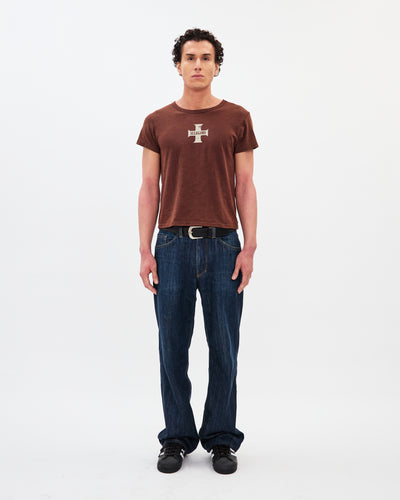 The Cross Heritage Tee / Washed Coffee