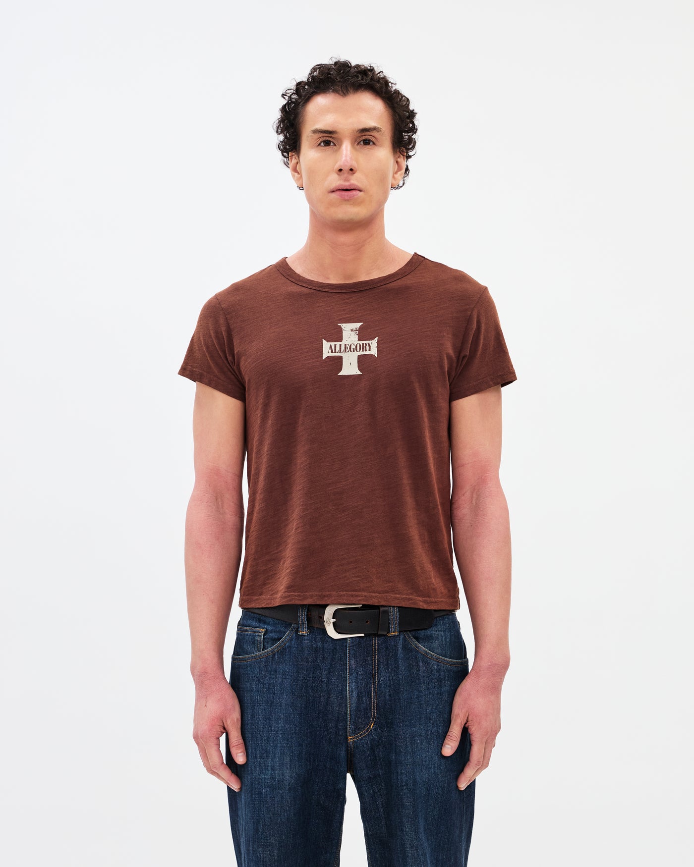 The Cross Heritage Tee / Washed Coffee
