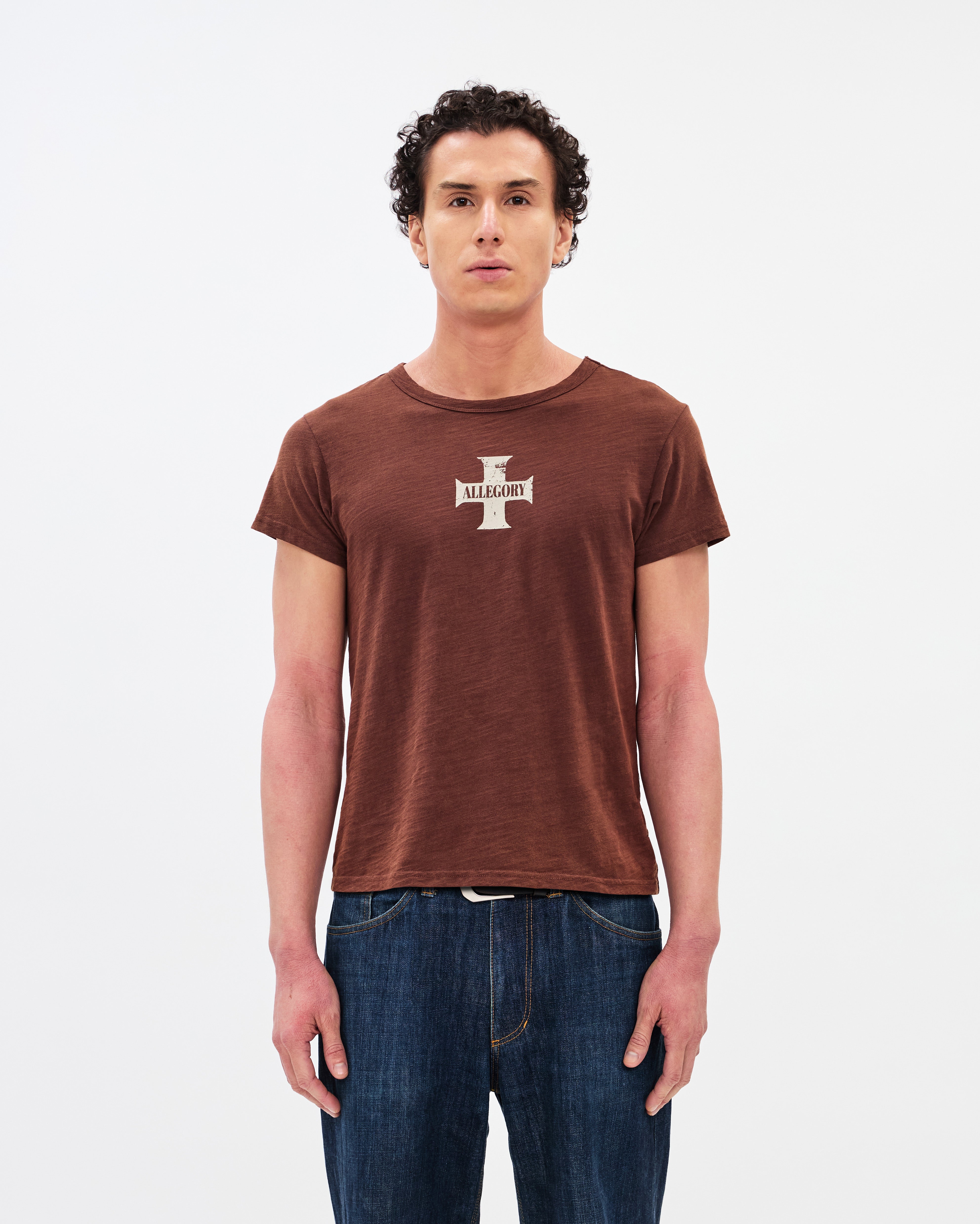 The Cross Classic Tee / Washed Coffee-6