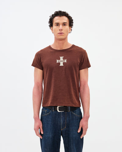 The Cross Heritage Tee / Washed Coffee