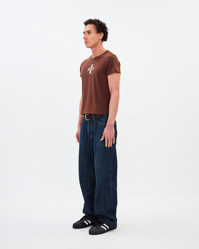 The Cross Heritage Tee / Washed Coffee