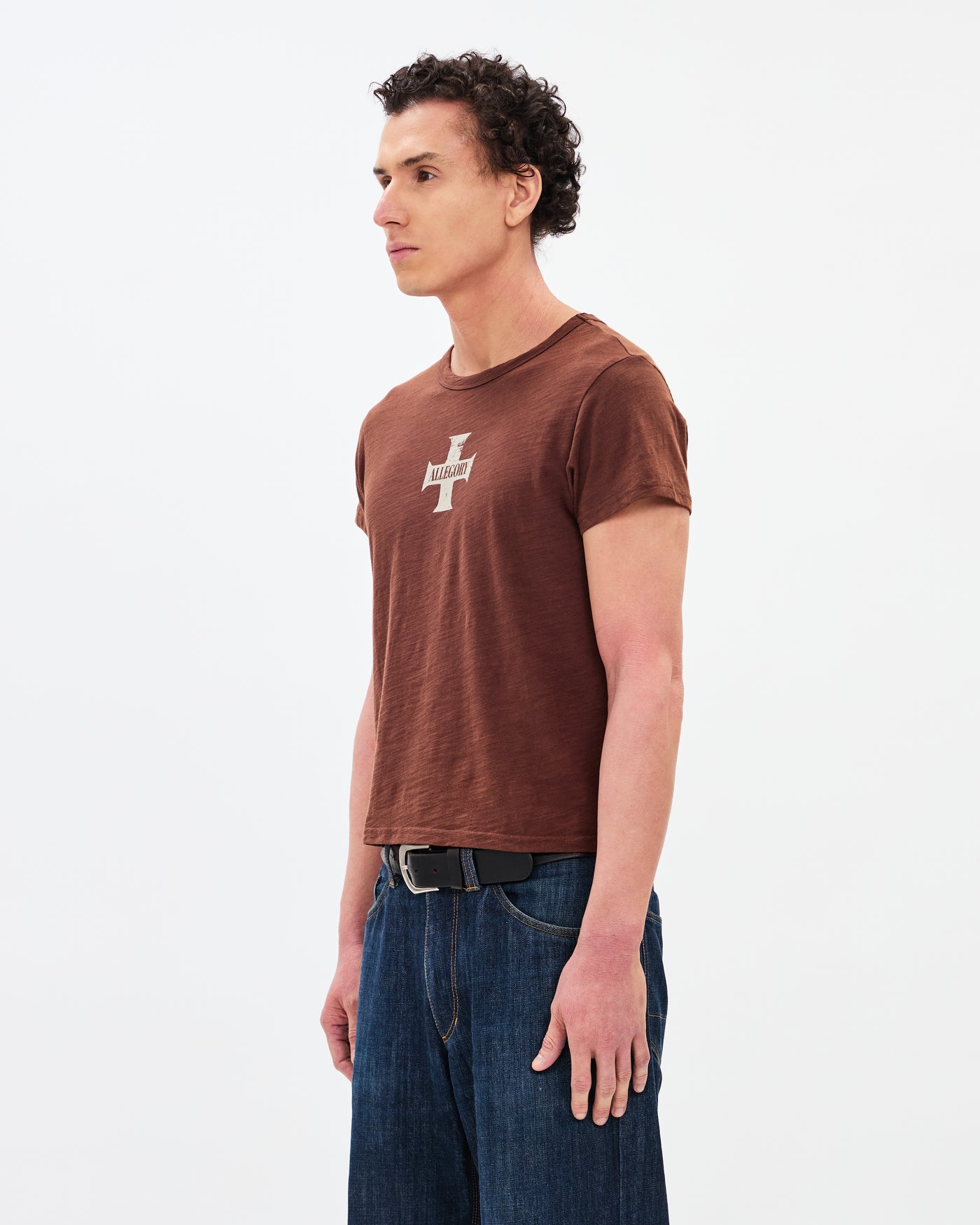 The Cross Heritage Tee / Washed Coffee
