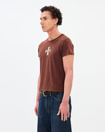 The Cross Heritage Tee / Washed Coffee