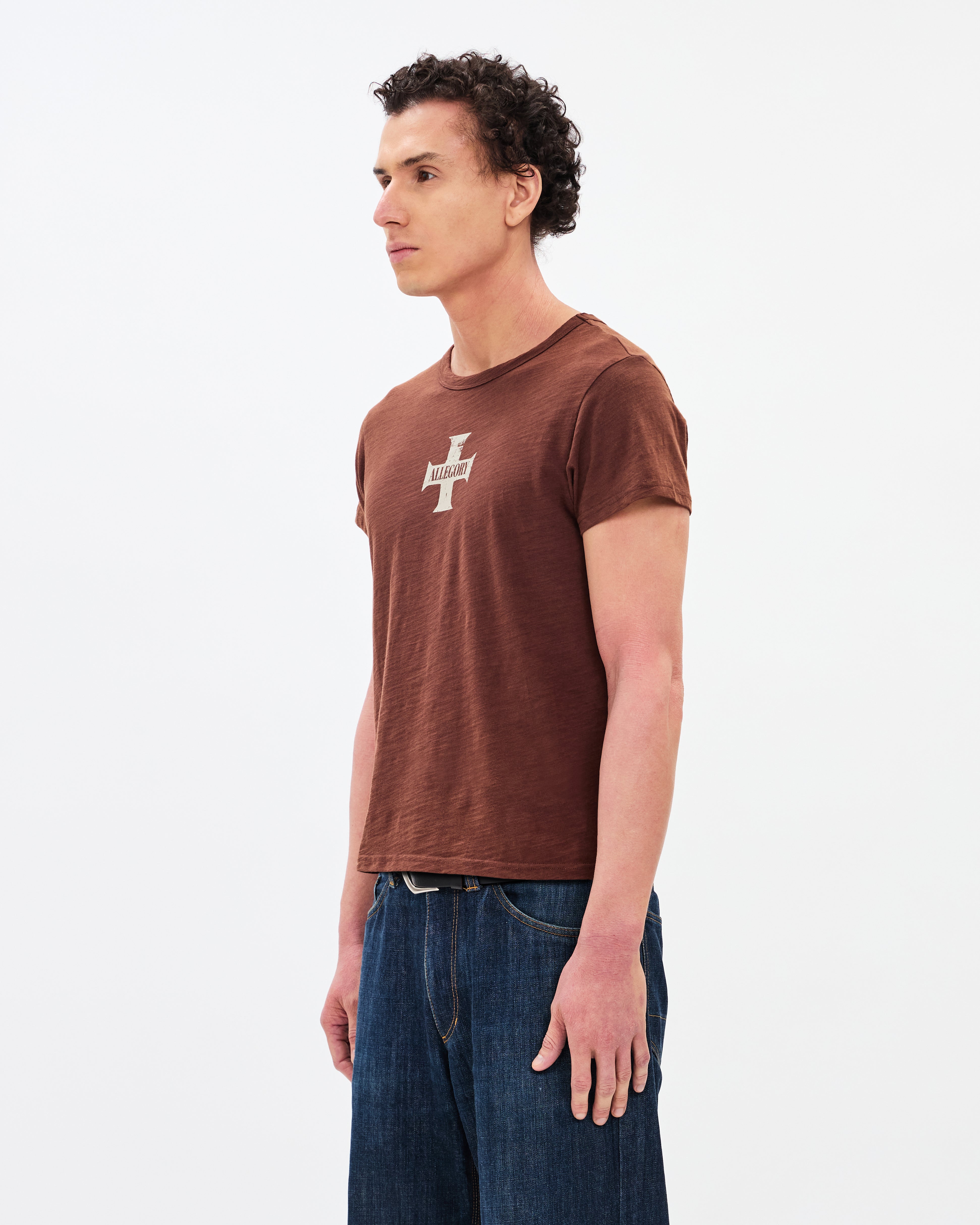 The Cross Classic Tee / Washed Coffee-7
