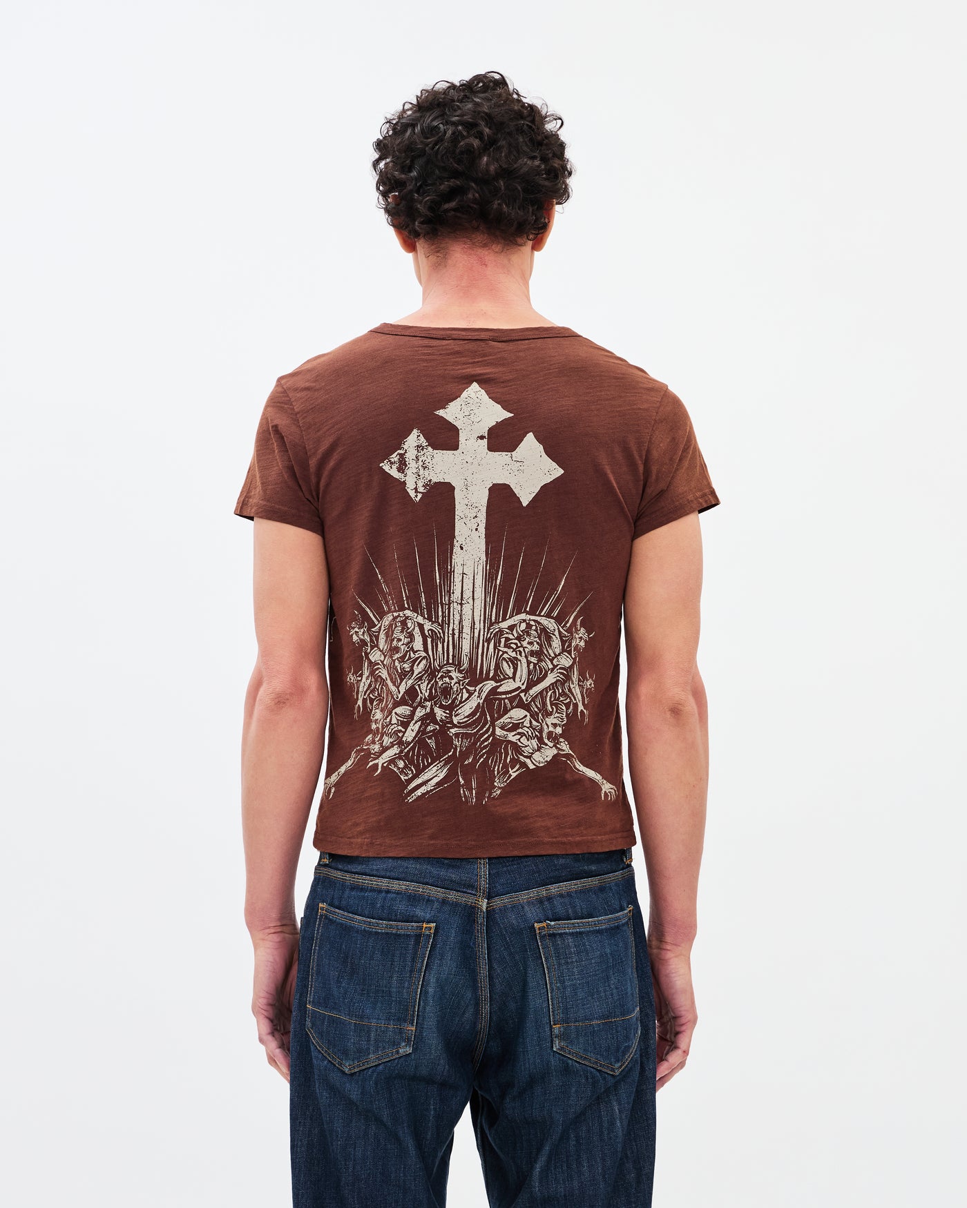 The Cross Heritage Tee / Washed Coffee