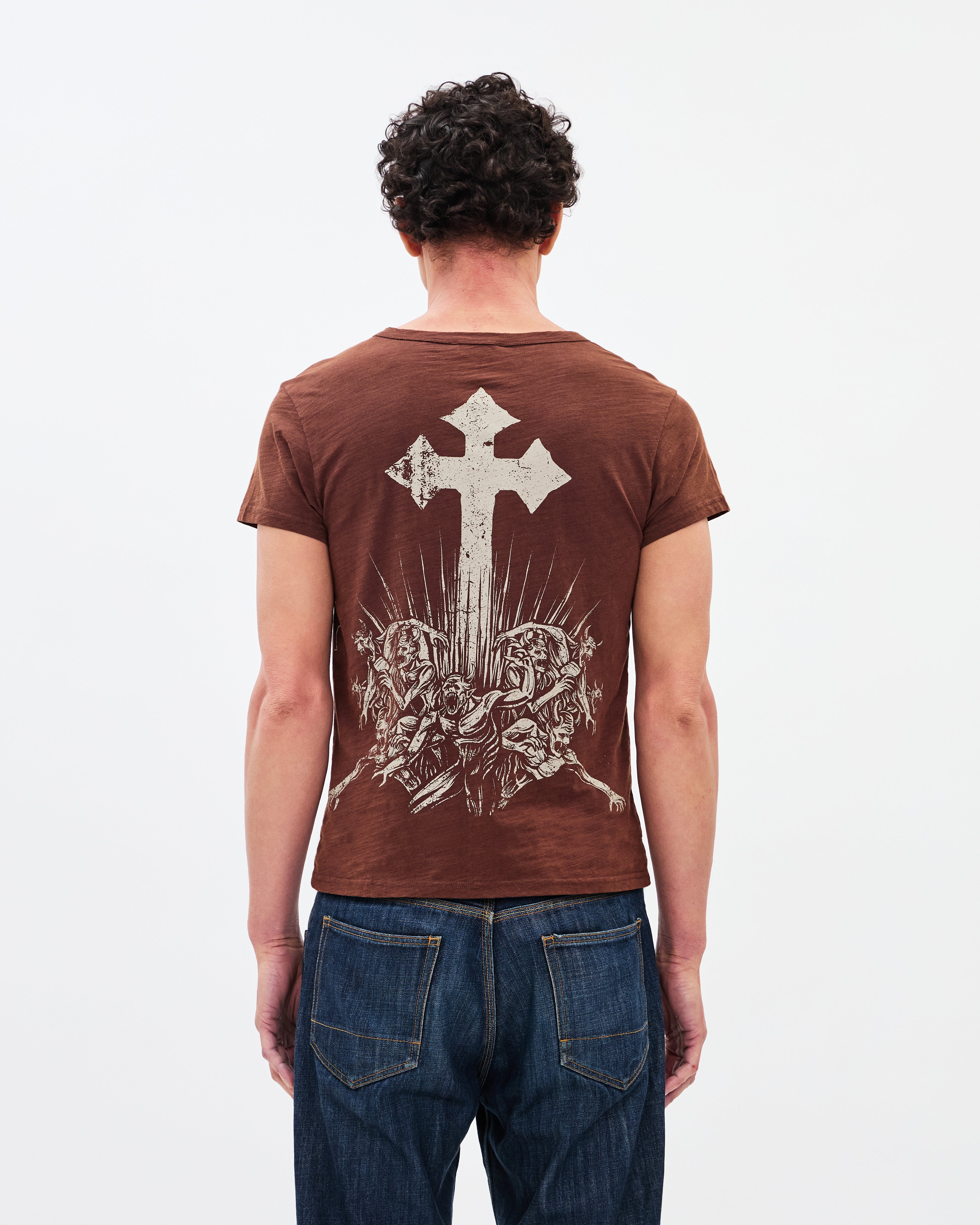 The Cross Classic Tee / Washed Coffee-8