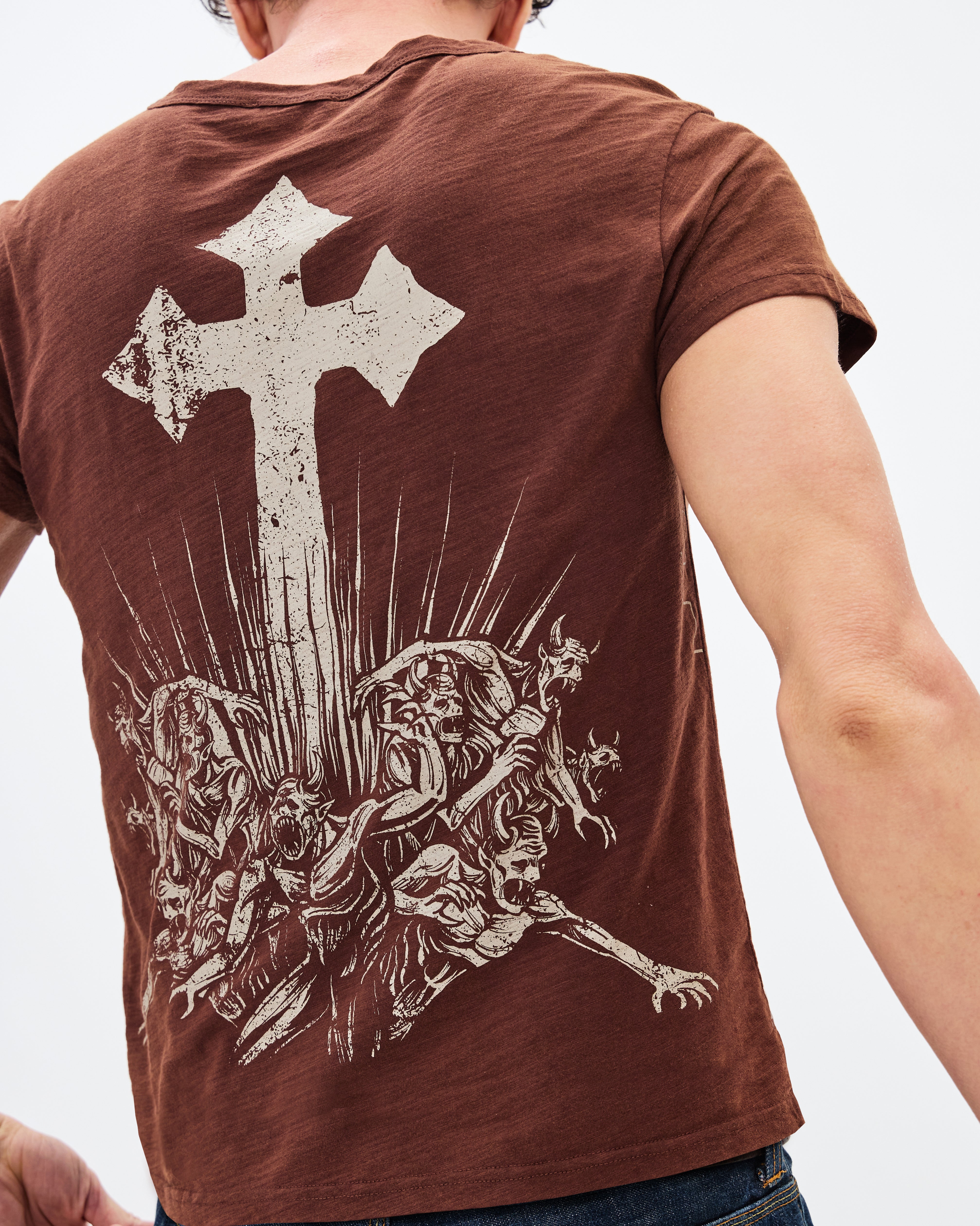 The Cross Classic Tee / Washed Coffee-10