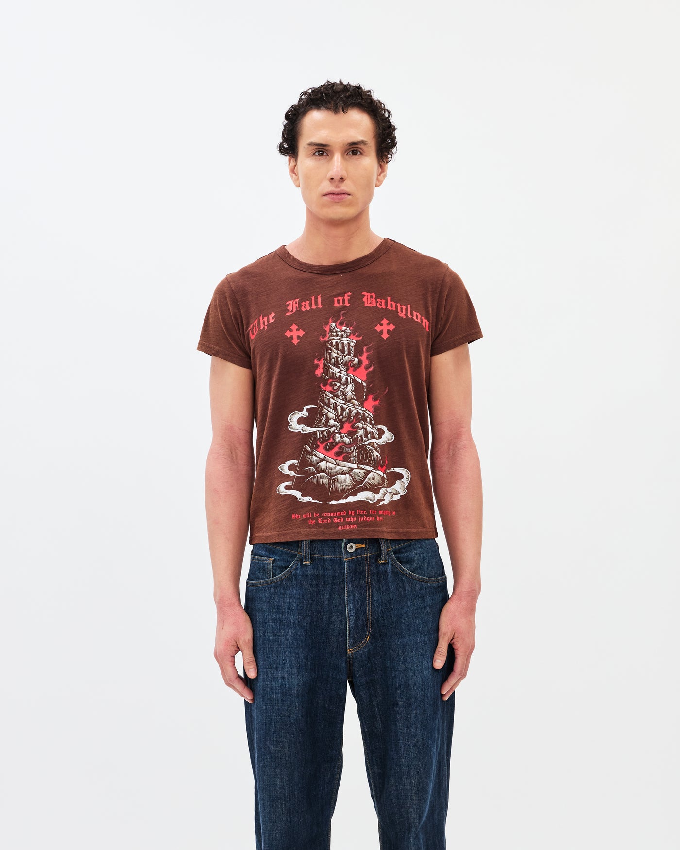 Fall of Babylon Heritage Tee / Washed Coffee