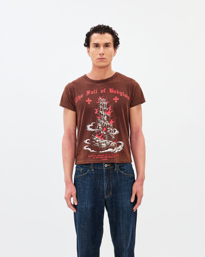 Fall of Babylon Heritage Tee / Washed Coffee