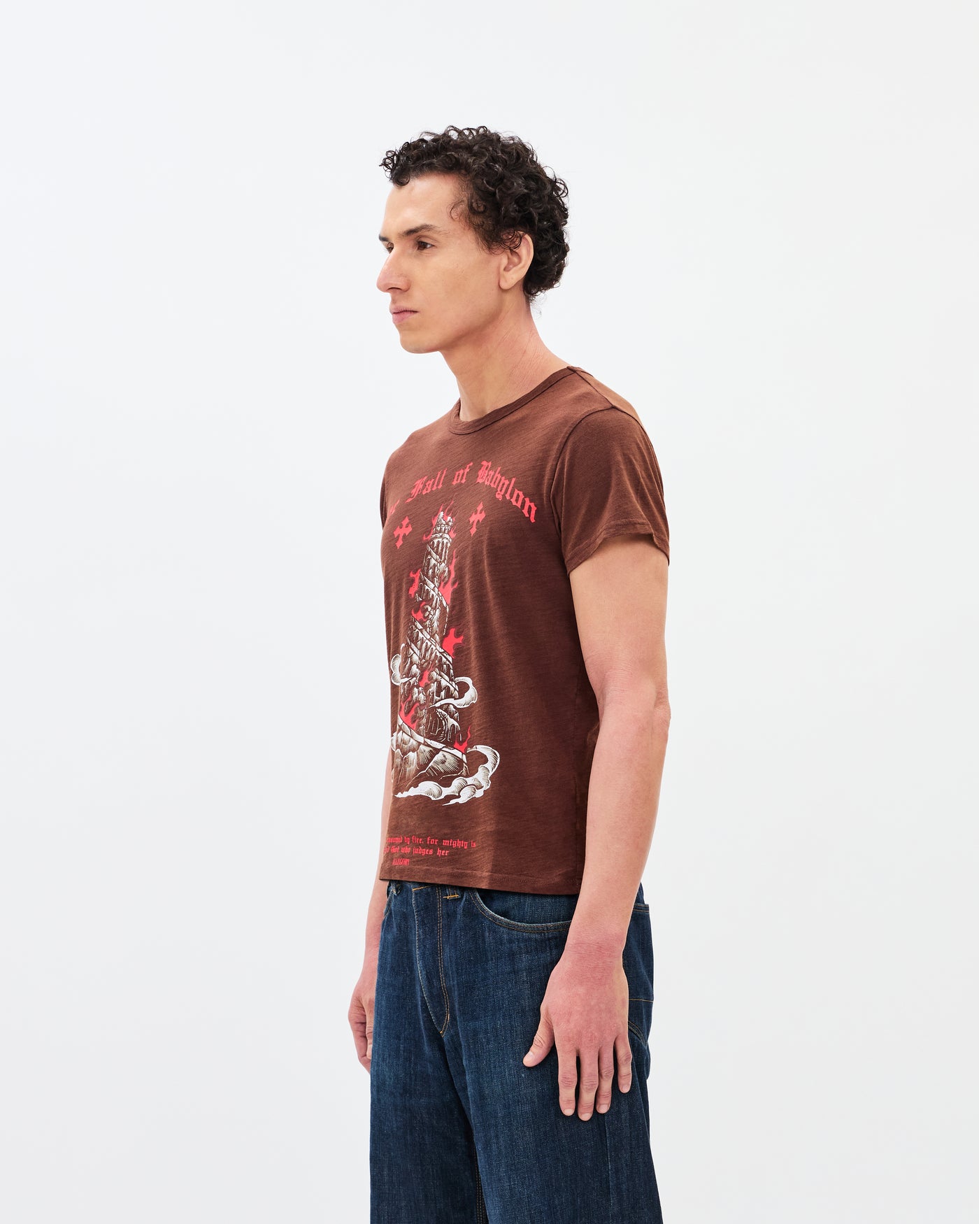 Fall of Babylon Classic Tee / Washed Coffee