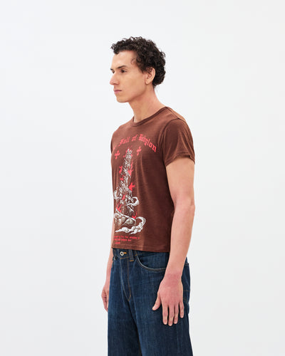 Fall of Babylon Heritage Tee / Washed Coffee