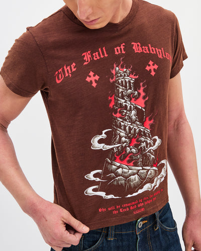 Fall of Babylon Heritage Tee / Washed Coffee