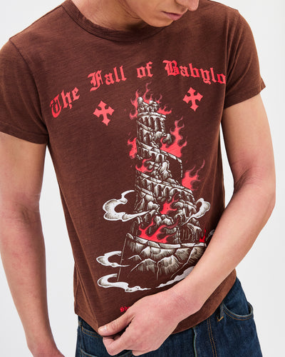 Fall of Babylon Classic Tee / Washed Coffee