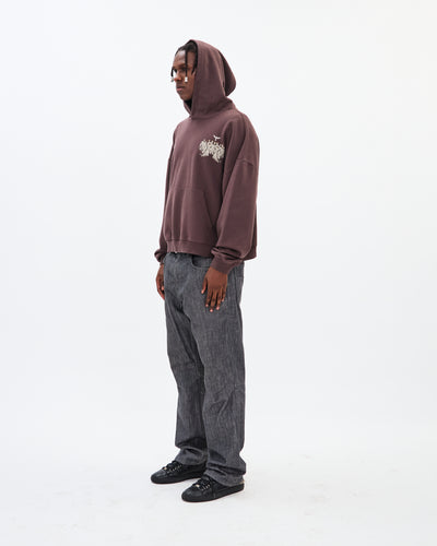 Saved by Grace Hoodie / Washed Brown