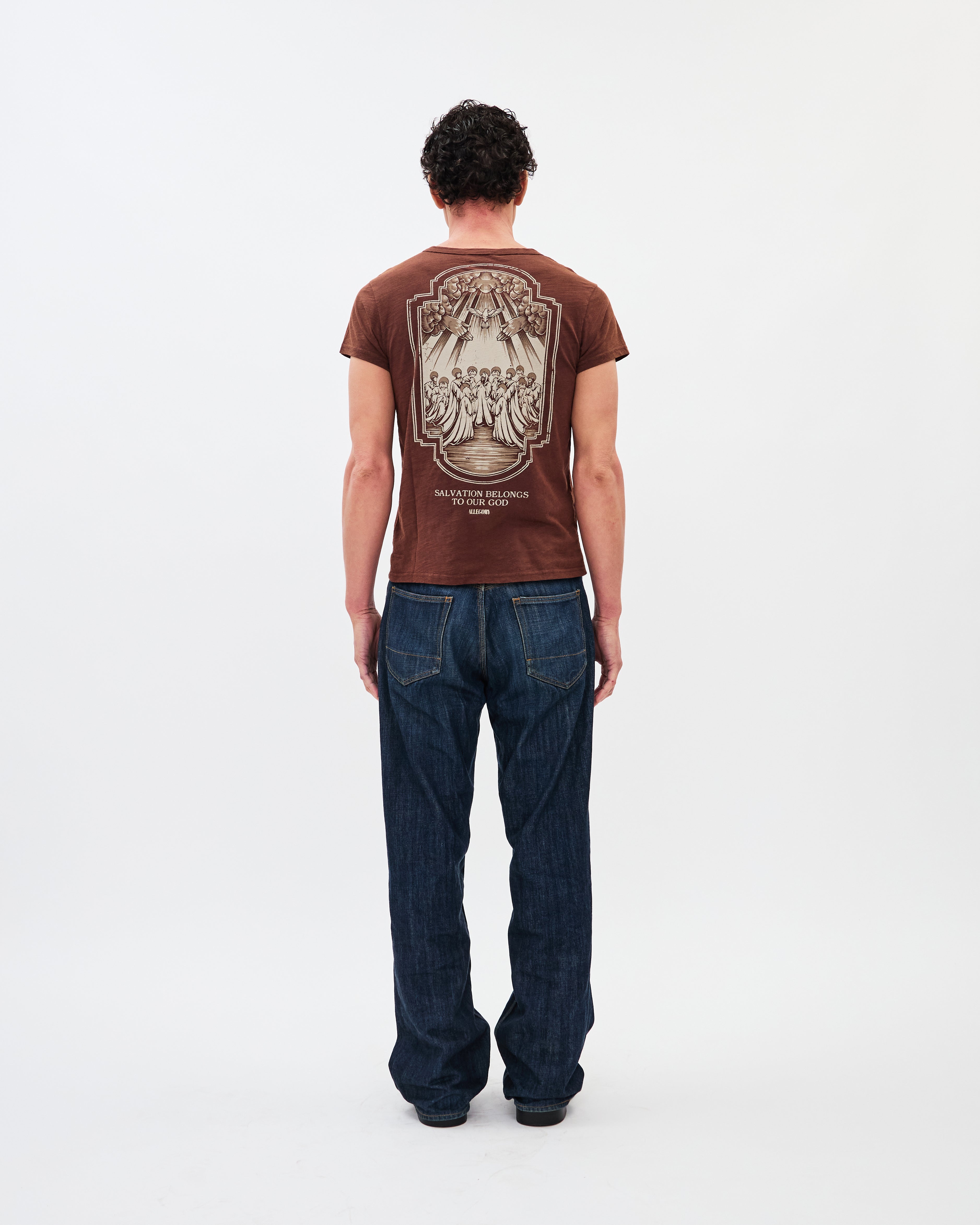 Saved by Grace Classic Tee / Washed Coffee-5