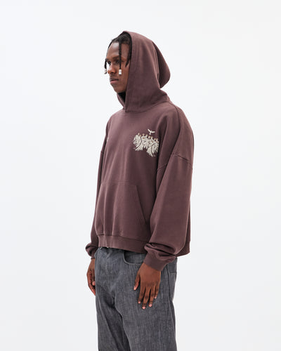 Saved by Grace Hoodie / Washed Brown