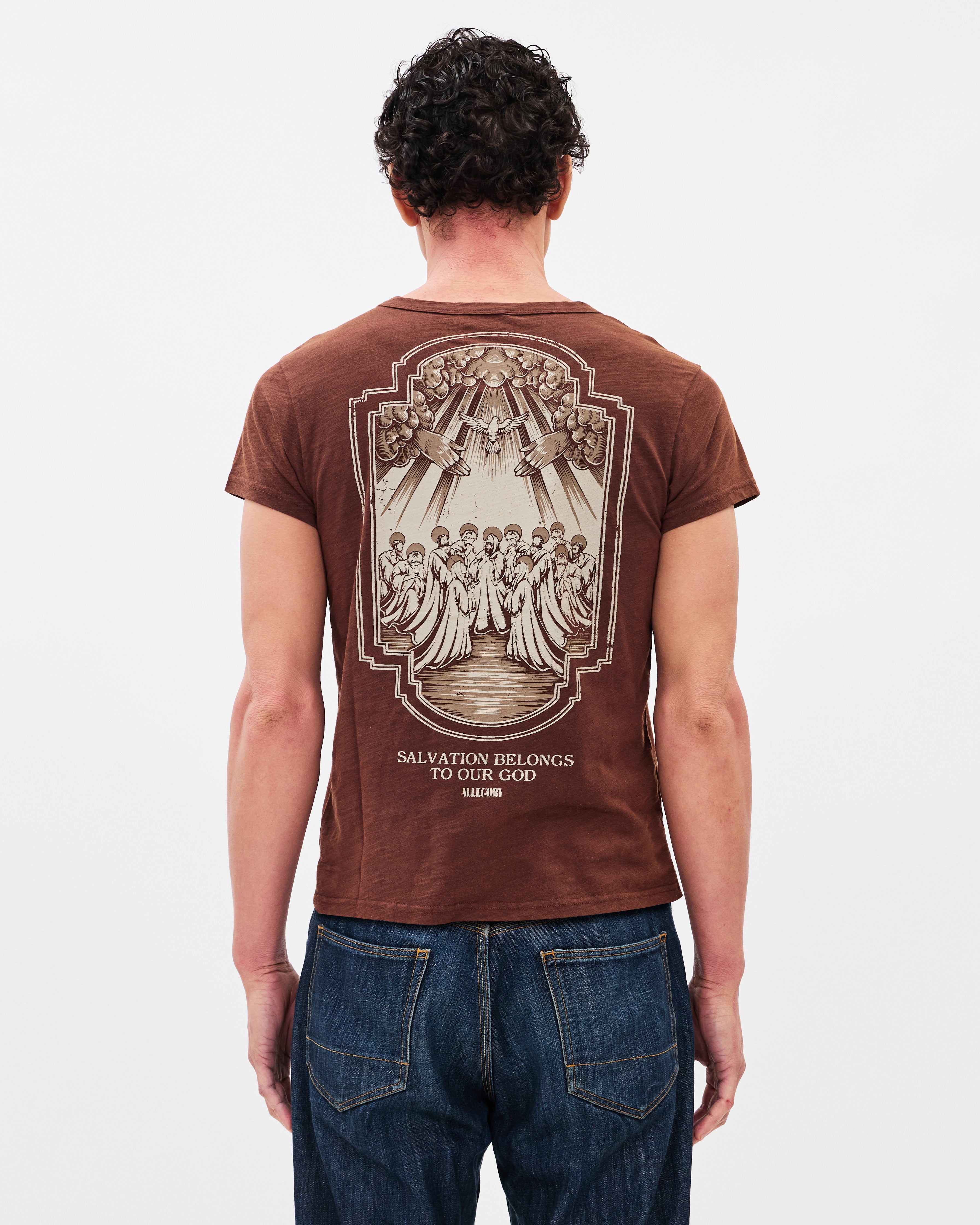 Saved by Grace Classic Tee / Washed Coffee-7