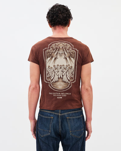 Saved by Grace Heritage Tee / Washed Coffee
