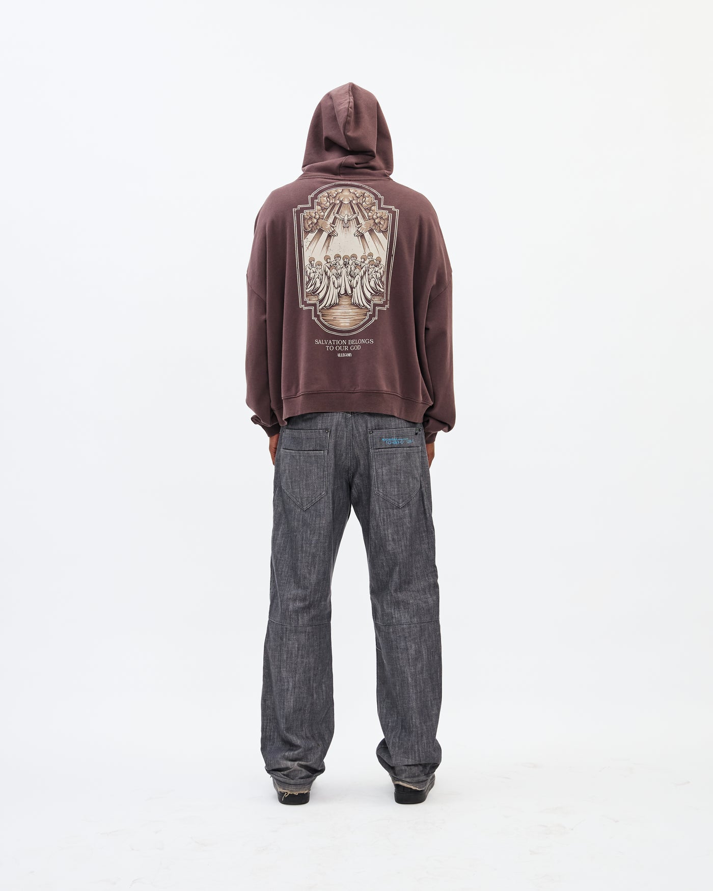 Saved by Grace Hoodie / Washed Brown