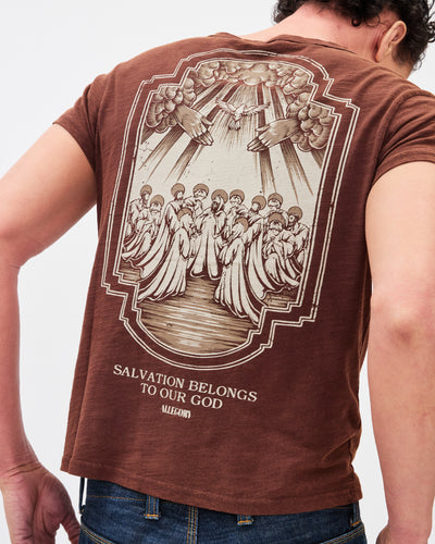 Saved by Grace Heritage Tee / Washed Coffee