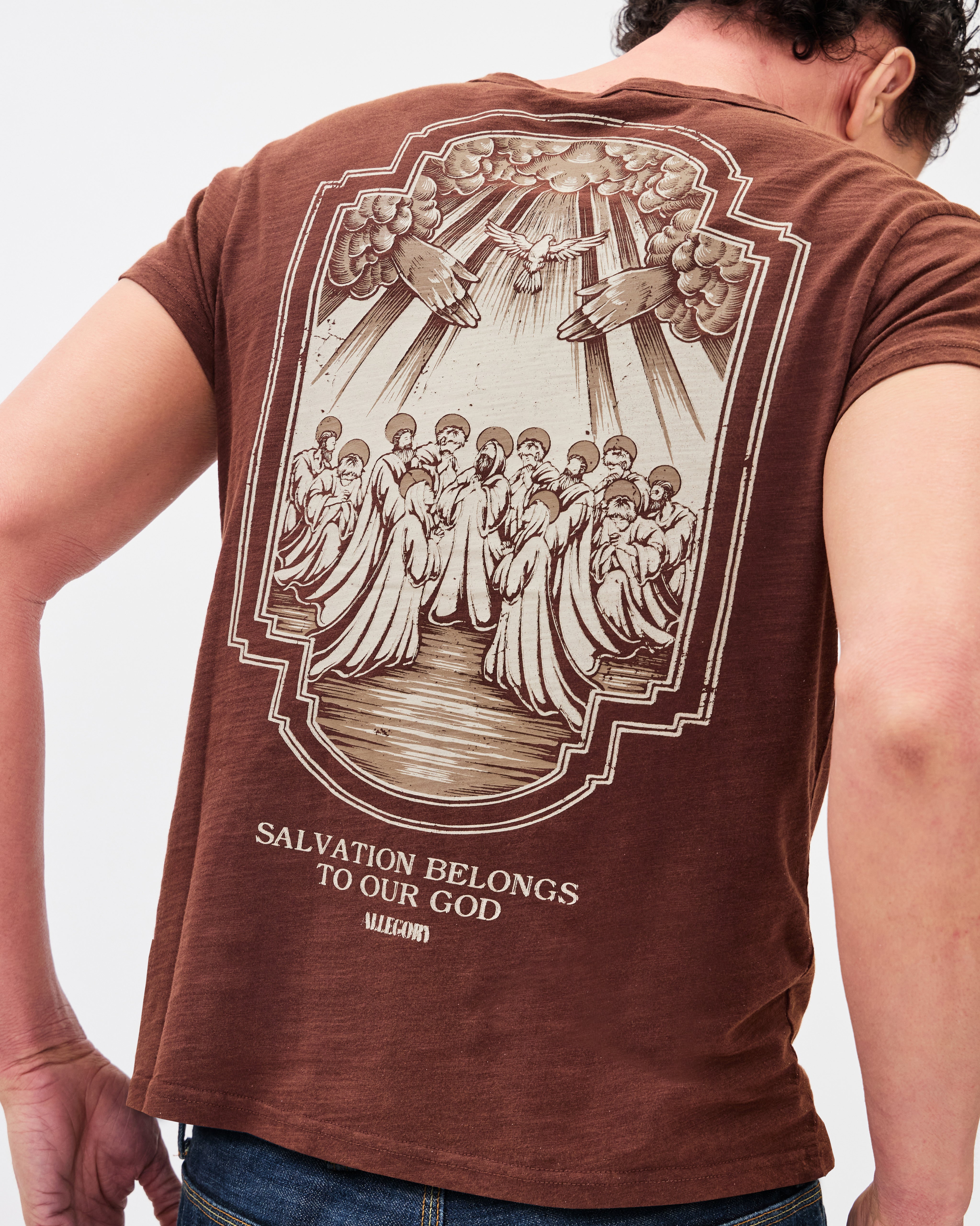 Saved by Grace Classic Tee / Washed Coffee-8