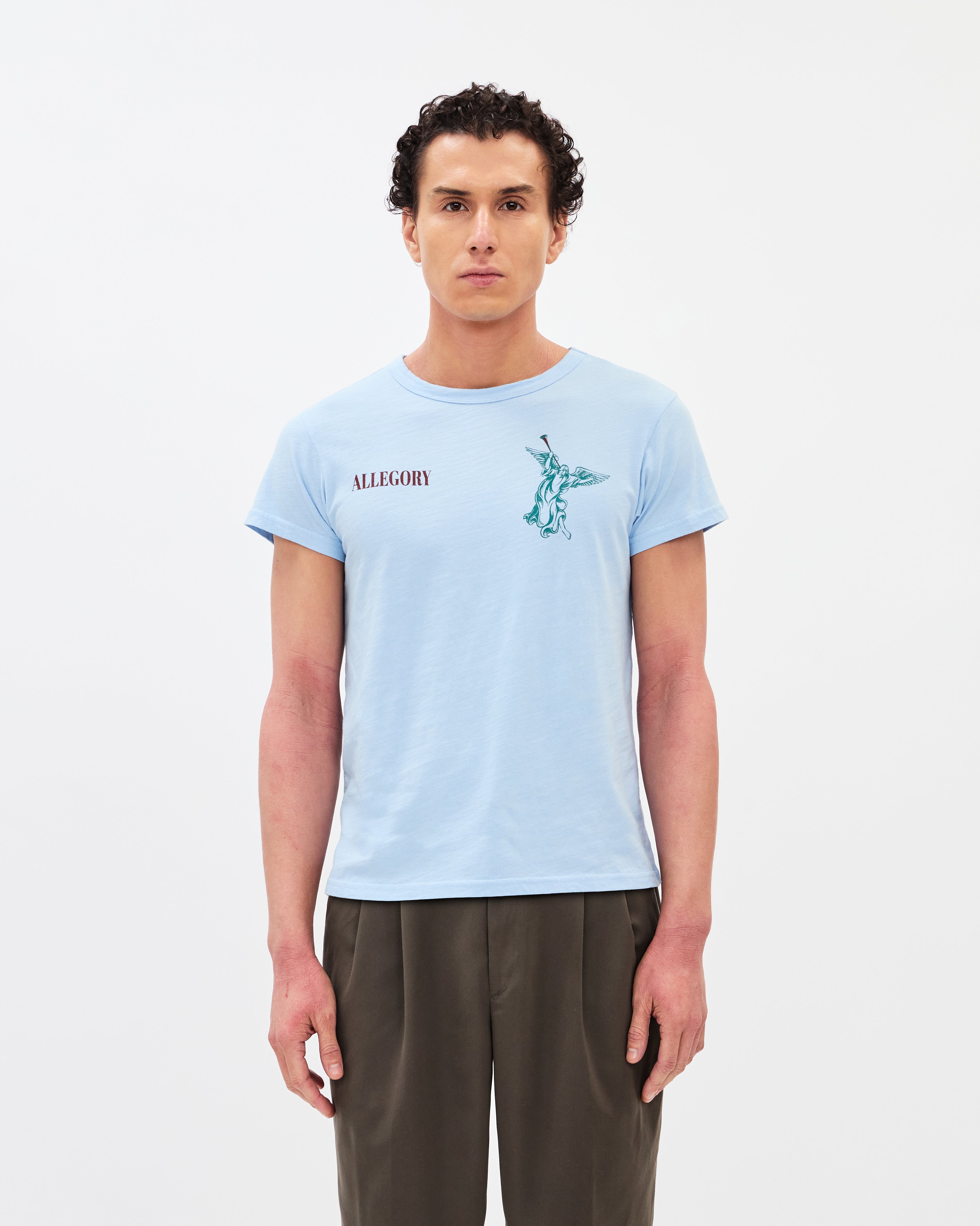Seven Trumpets Classic Tee / Cloud Blue-6