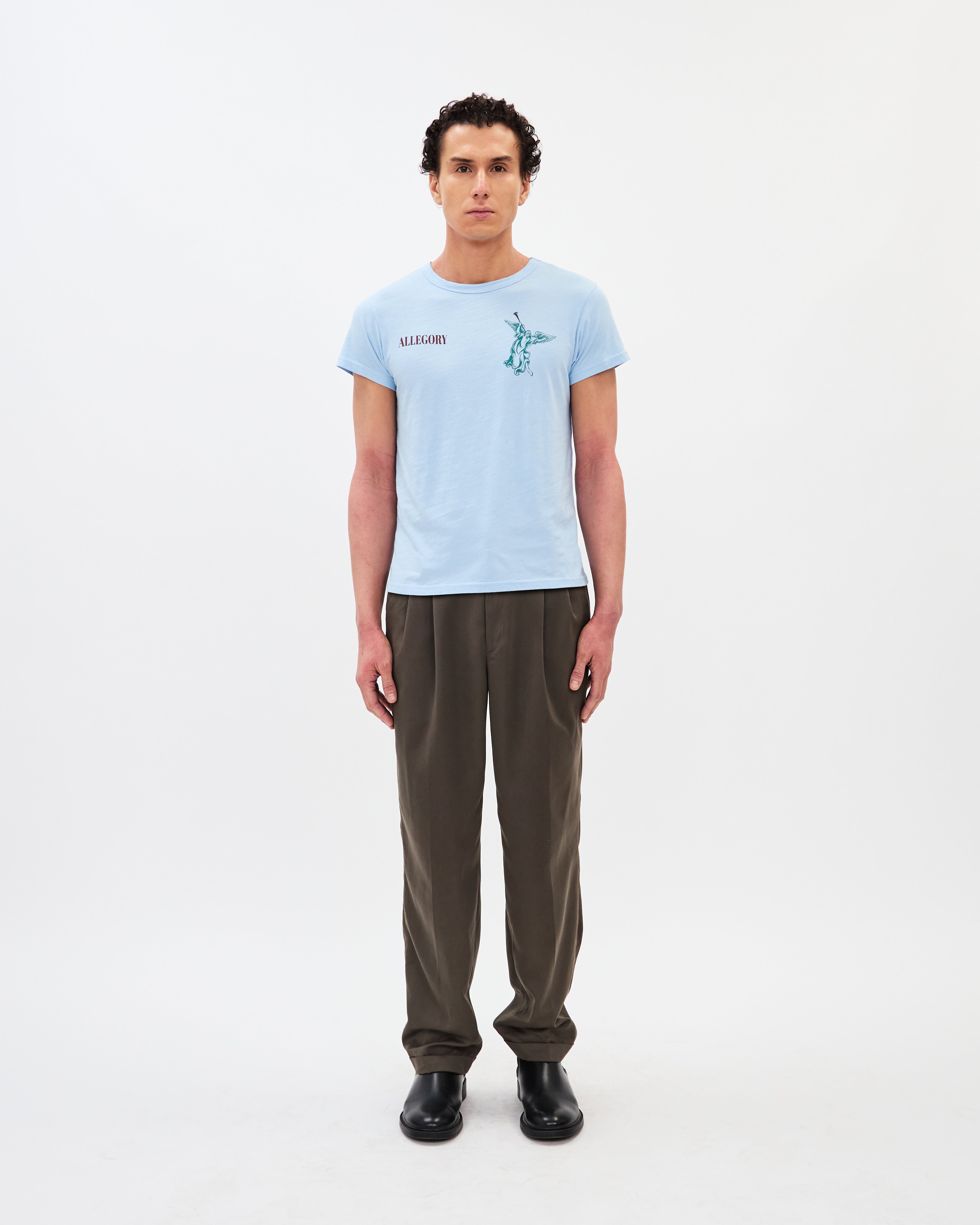 Seven Trumpets Classic Tee / Cloud Blue-3