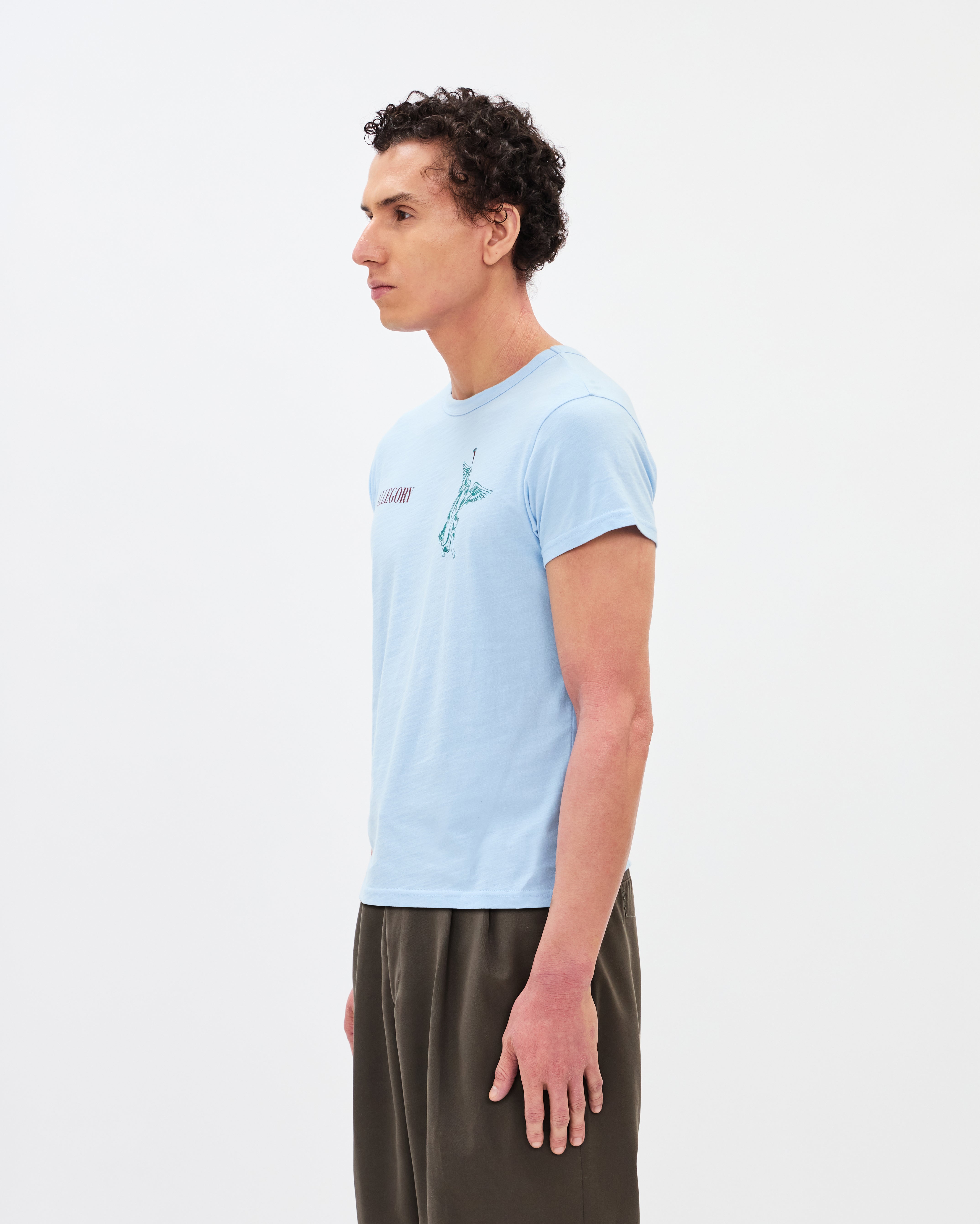 Seven Trumpets Classic Tee / Cloud Blue-7