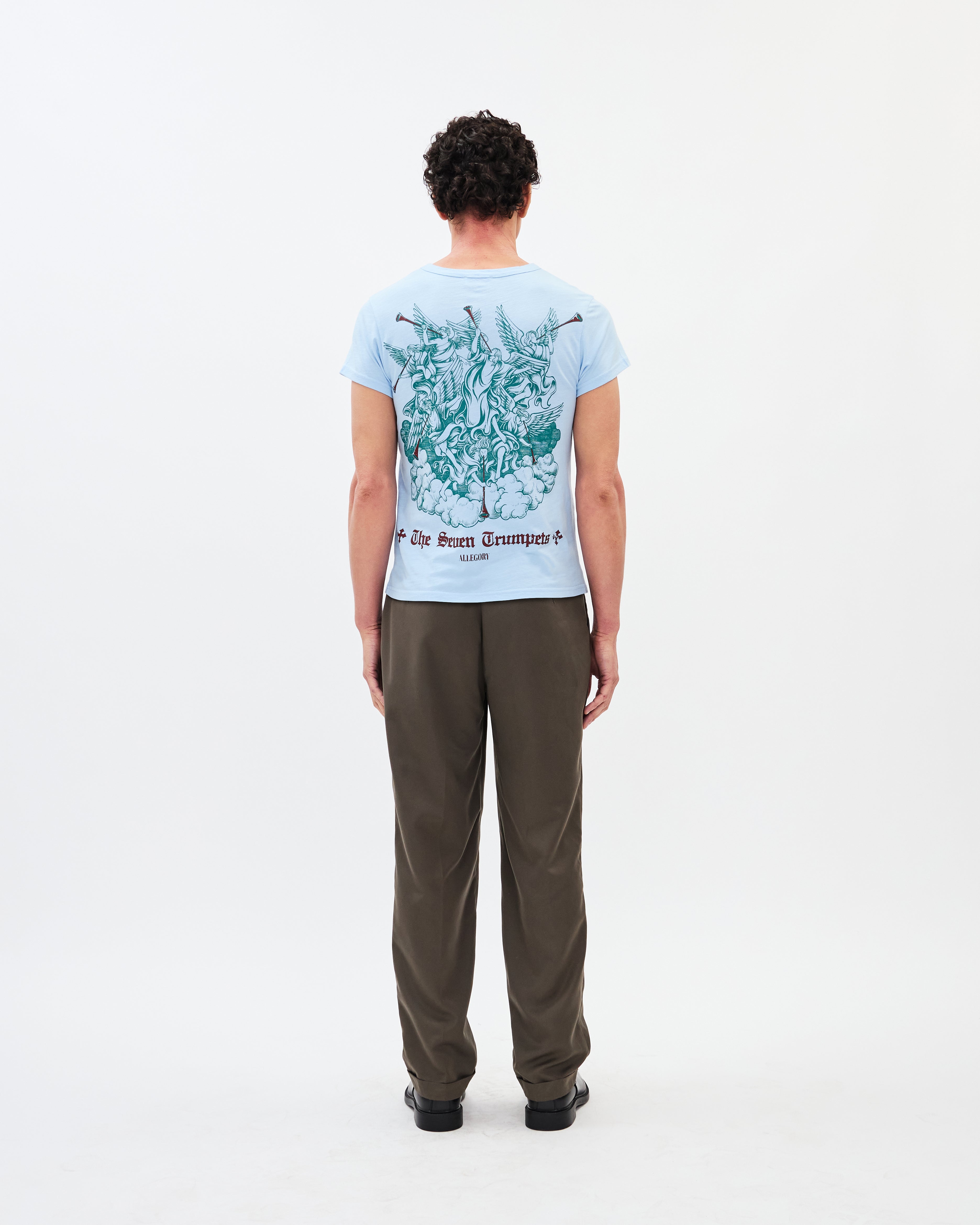 Seven Trumpets Classic Tee / Cloud Blue-5