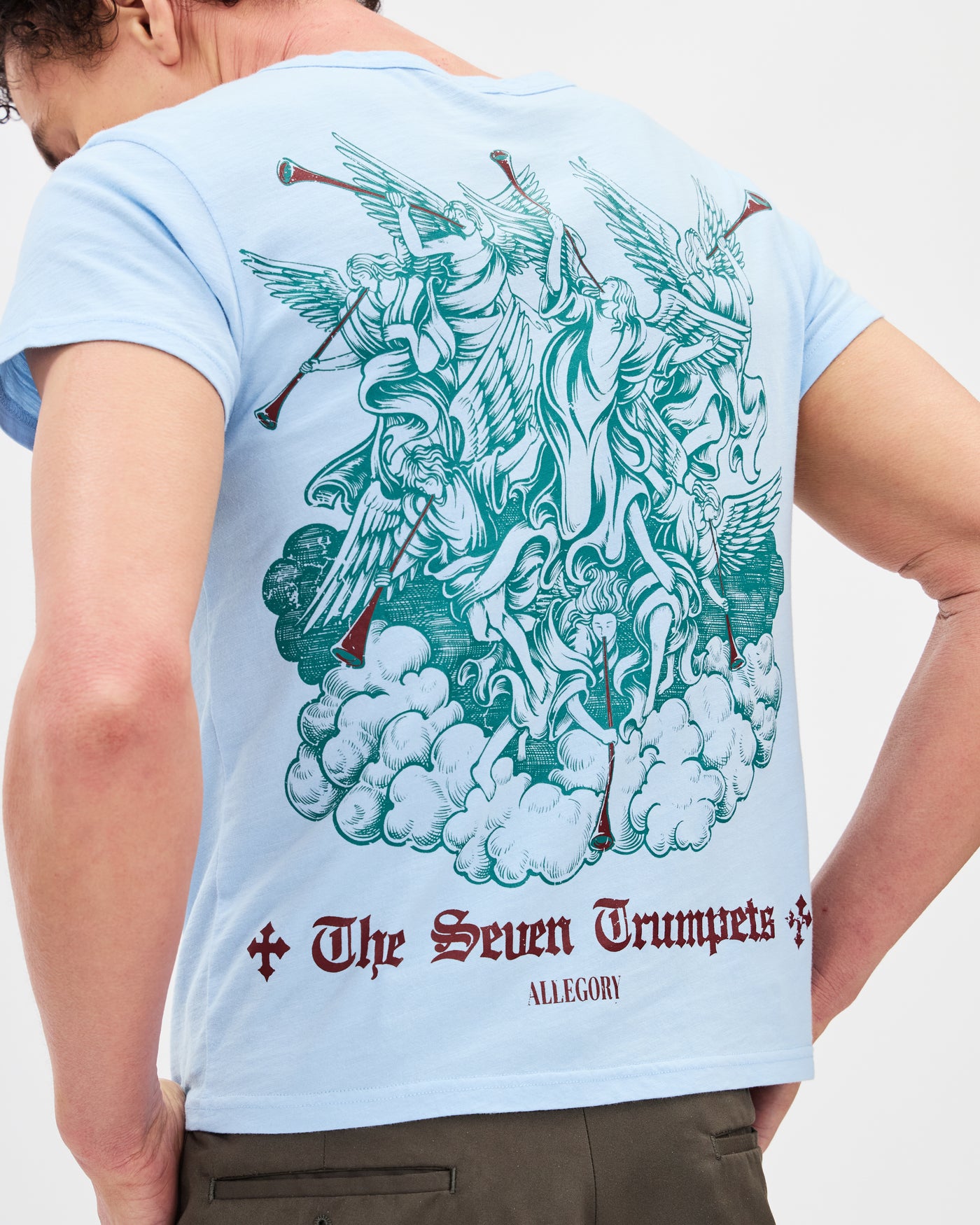 Seven Trumpets Heritage Tee / Cloud Blue