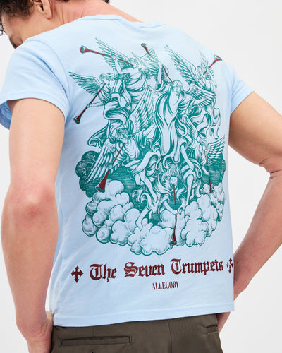 Seven Trumpets Heritage Tee / Cloud Blue