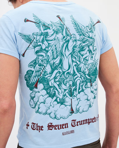 Seven Trumpets Heritage Tee / Cloud Blue