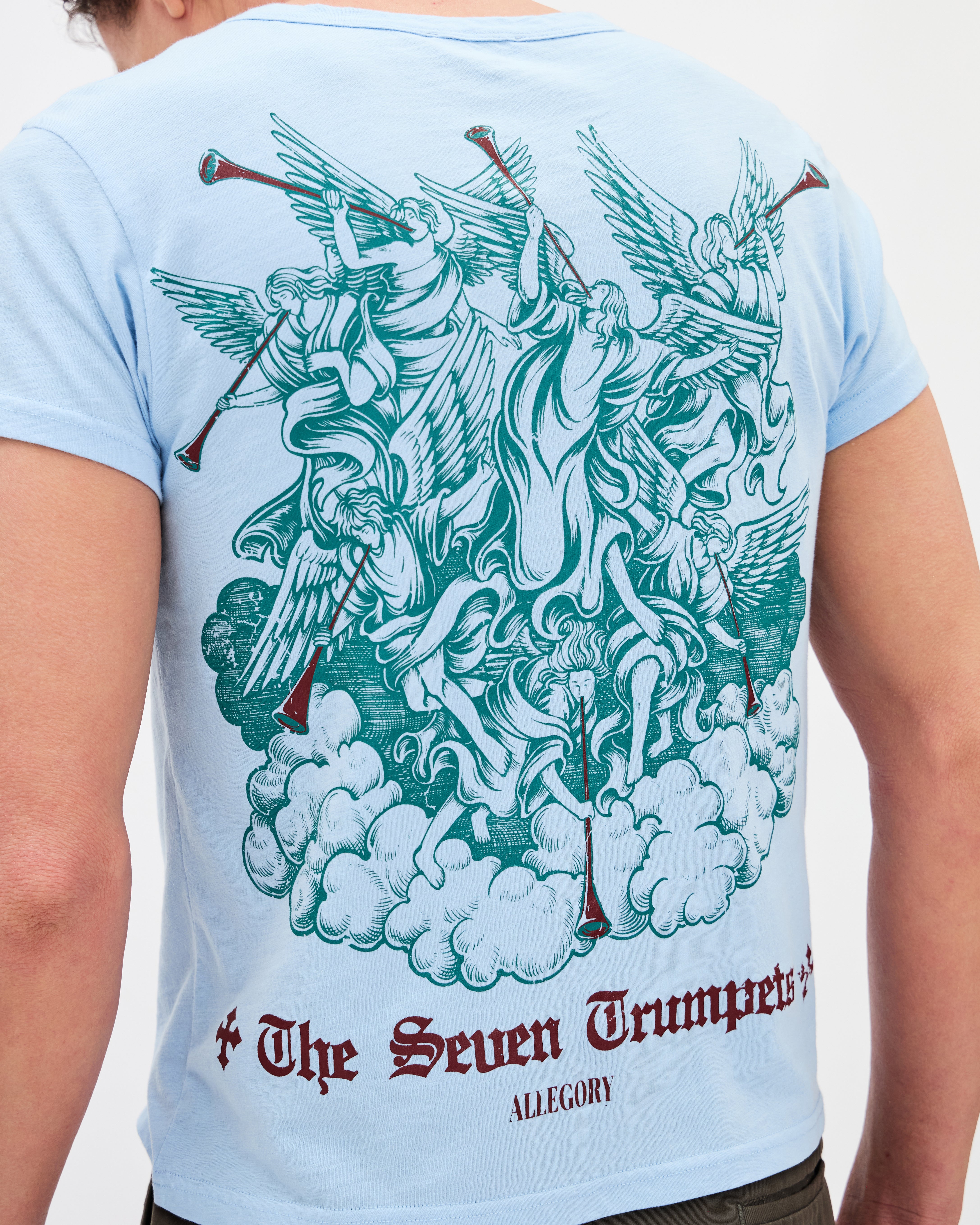Seven Trumpets Classic Tee / Cloud Blue-8