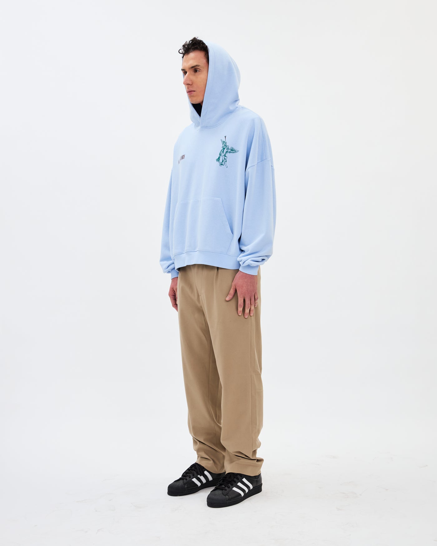 Seven Trumpets Hoodie / Cloud Blue