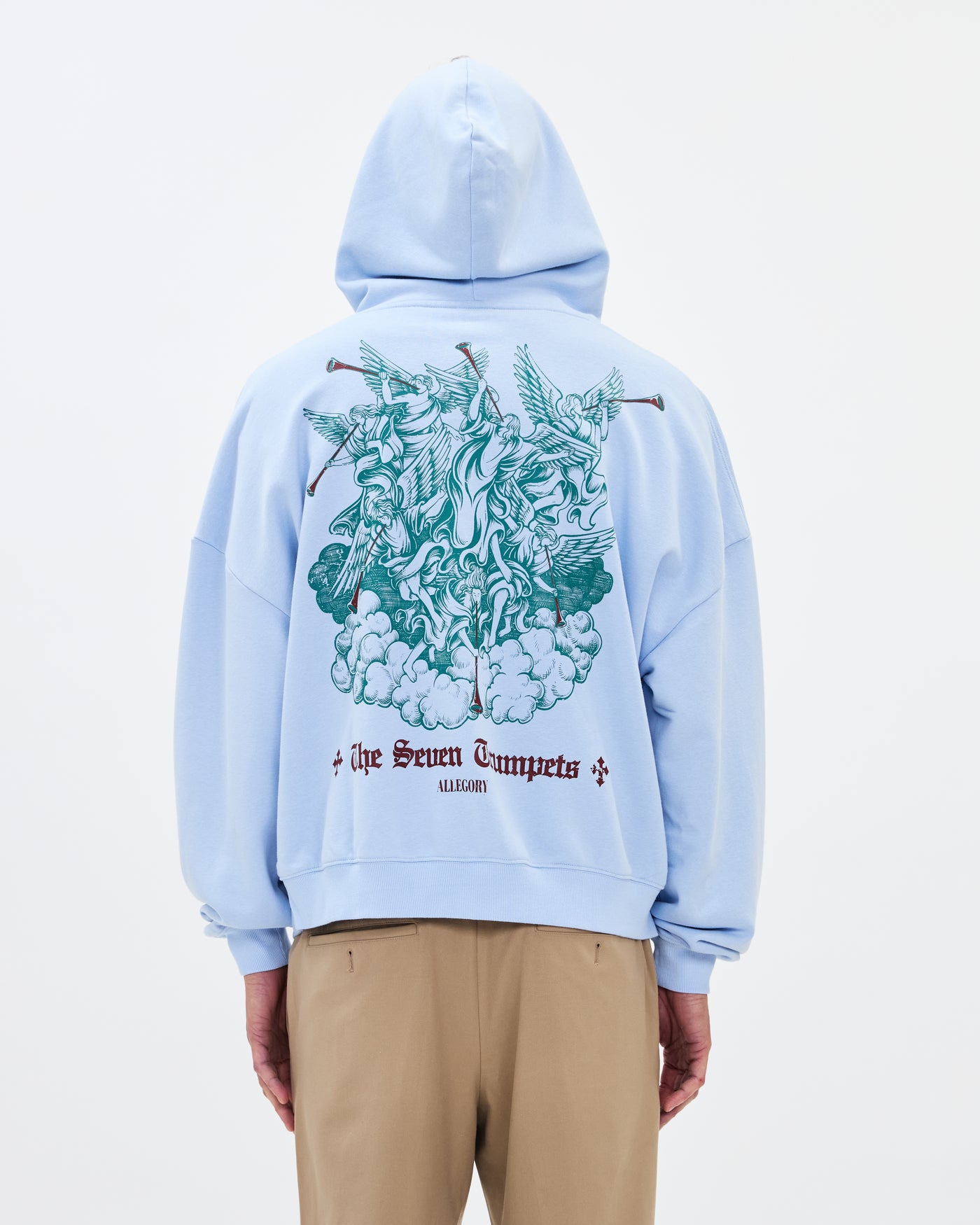 Seven Trumpets Hoodie / Cloud Blue