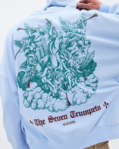 Seven Trumpets Hoodie / Cloud Blue