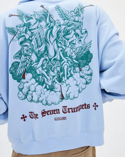 Seven Trumpets Hoodie / Cloud Blue