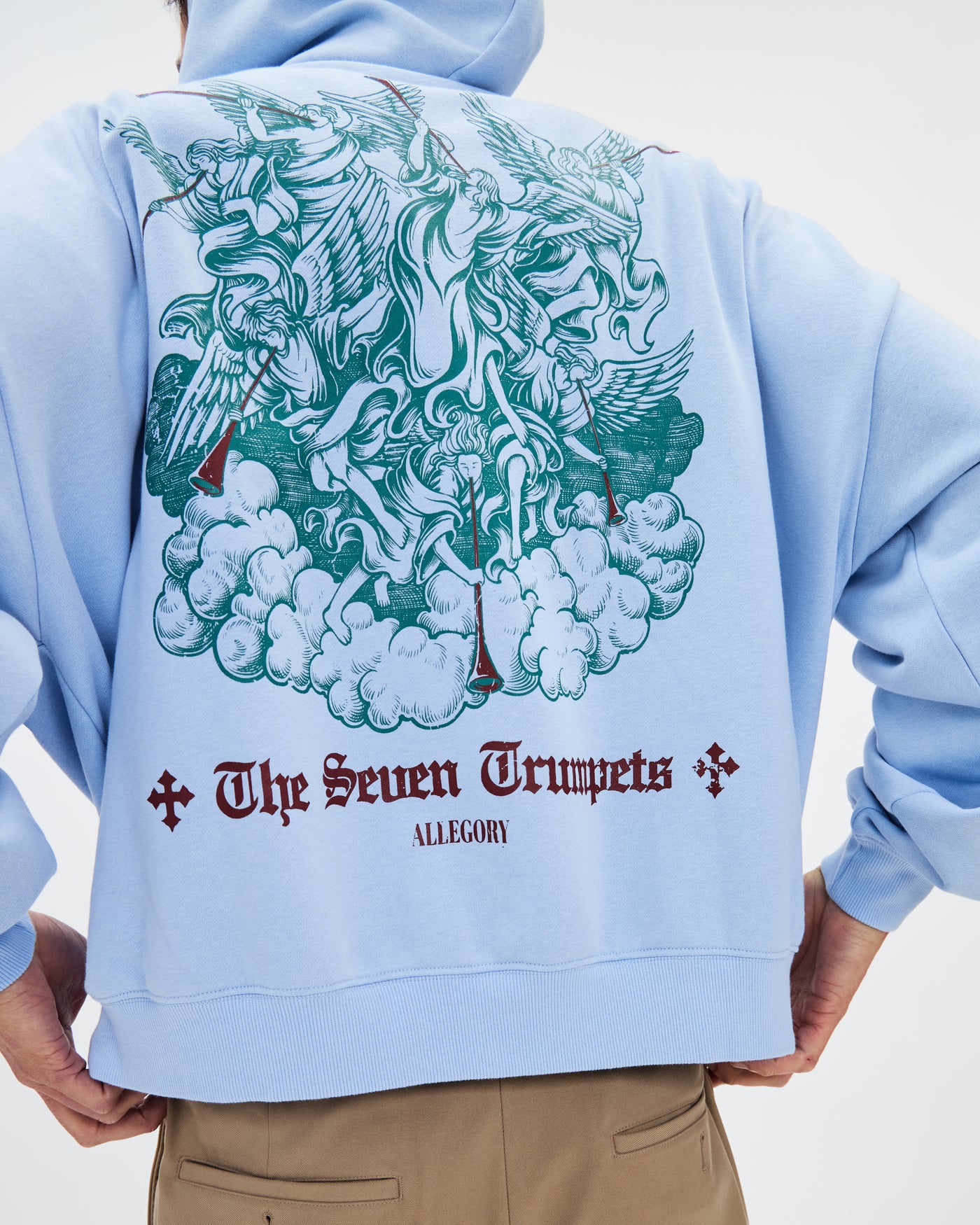 Seven Trumpets Hoodie / Cloud Blue