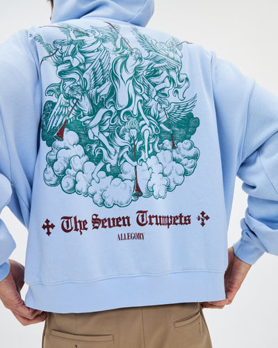 Seven Trumpets Hoodie / Cloud Blue