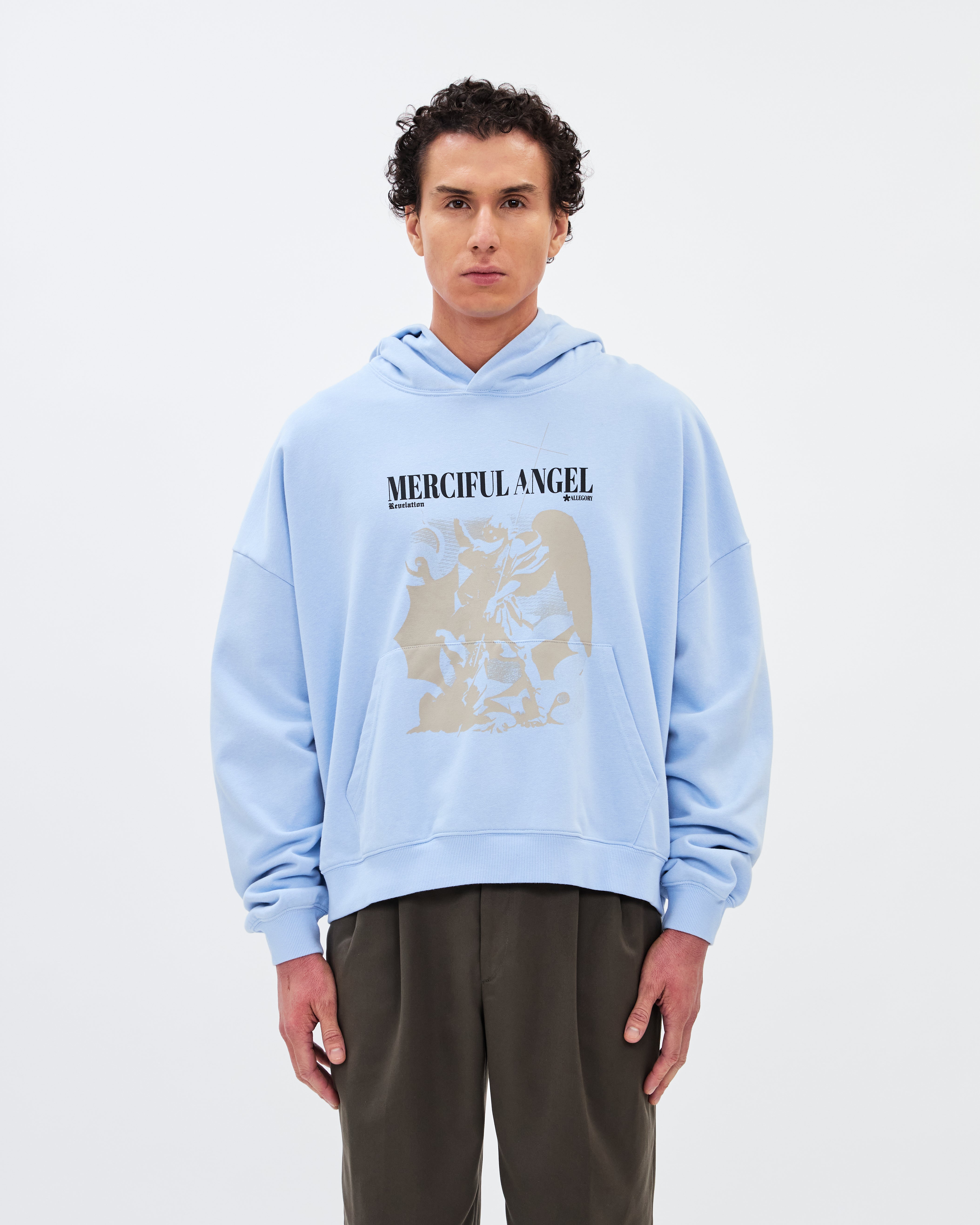 Merciful Angel Hoodie / Cloud Blue-5