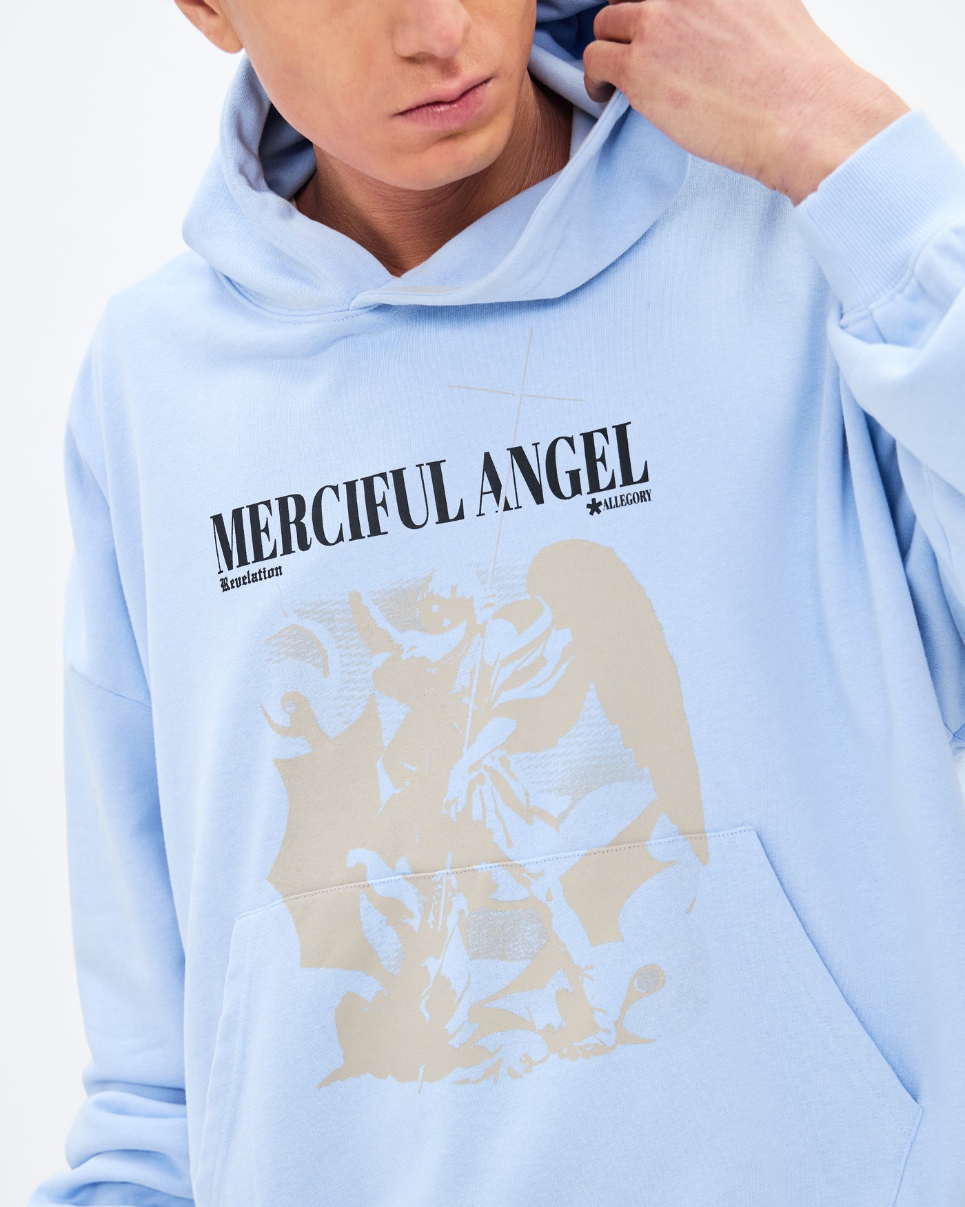 Merciful Angel Hoodie / Cloud Blue