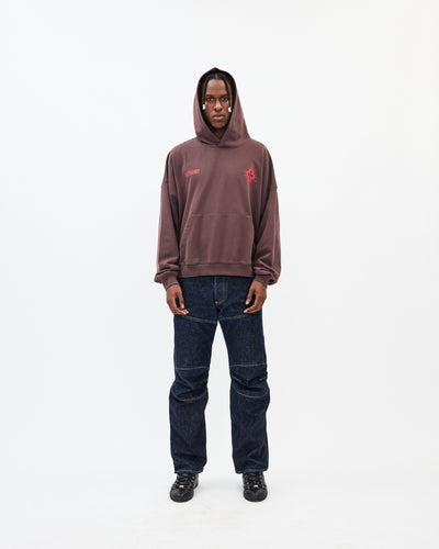 The Seven Bowls Hoodie / Washed Brown