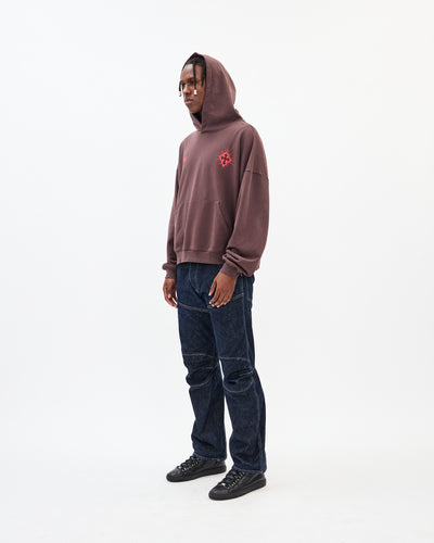 The Seven Bowls Hoodie / Washed Brown