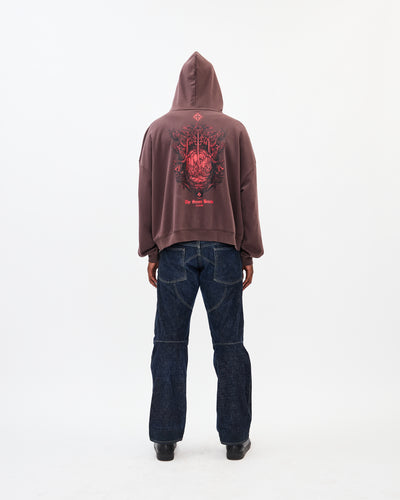 The Seven Bowls Hoodie / Washed Brown