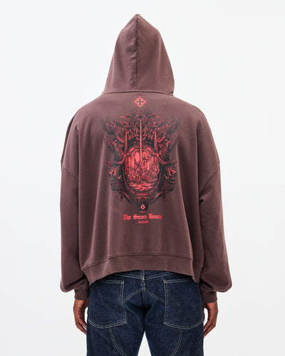 The Seven Bowls Hoodie / Washed Brown